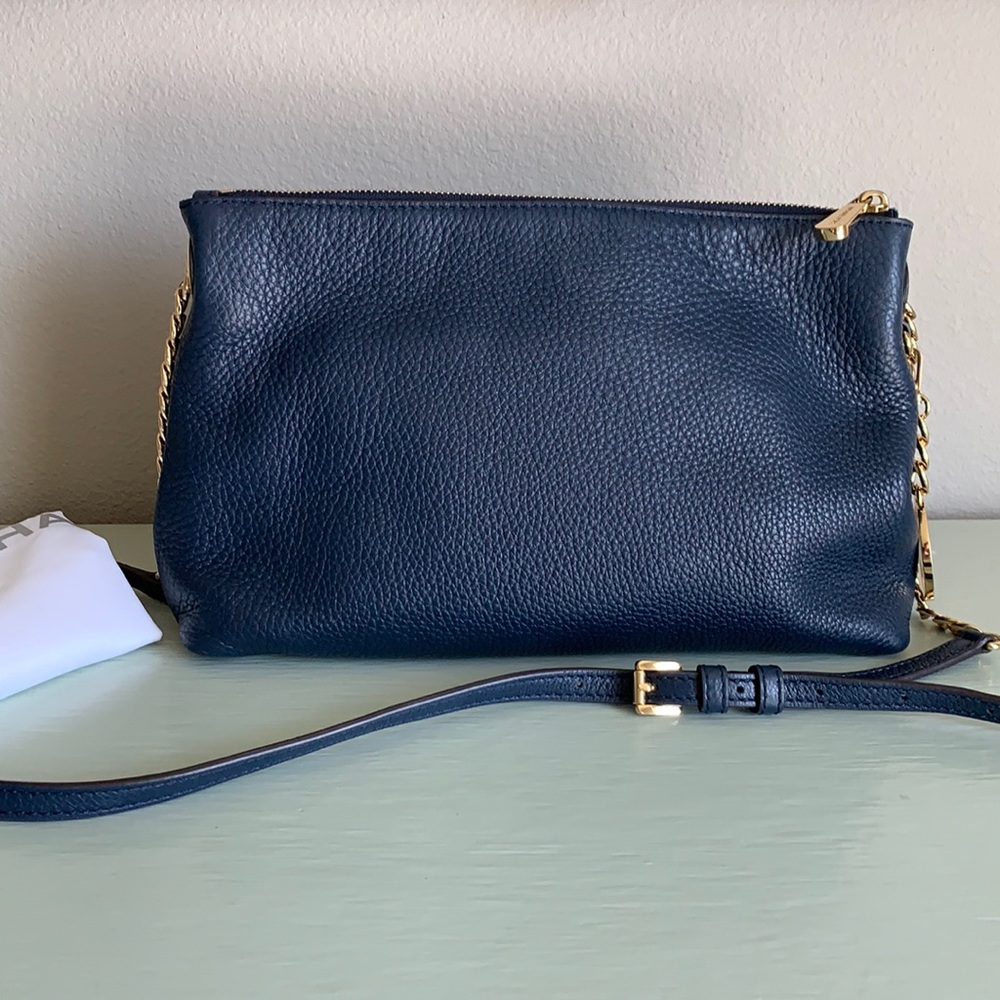 Michael Kors Crossbody Navy Leather Purse